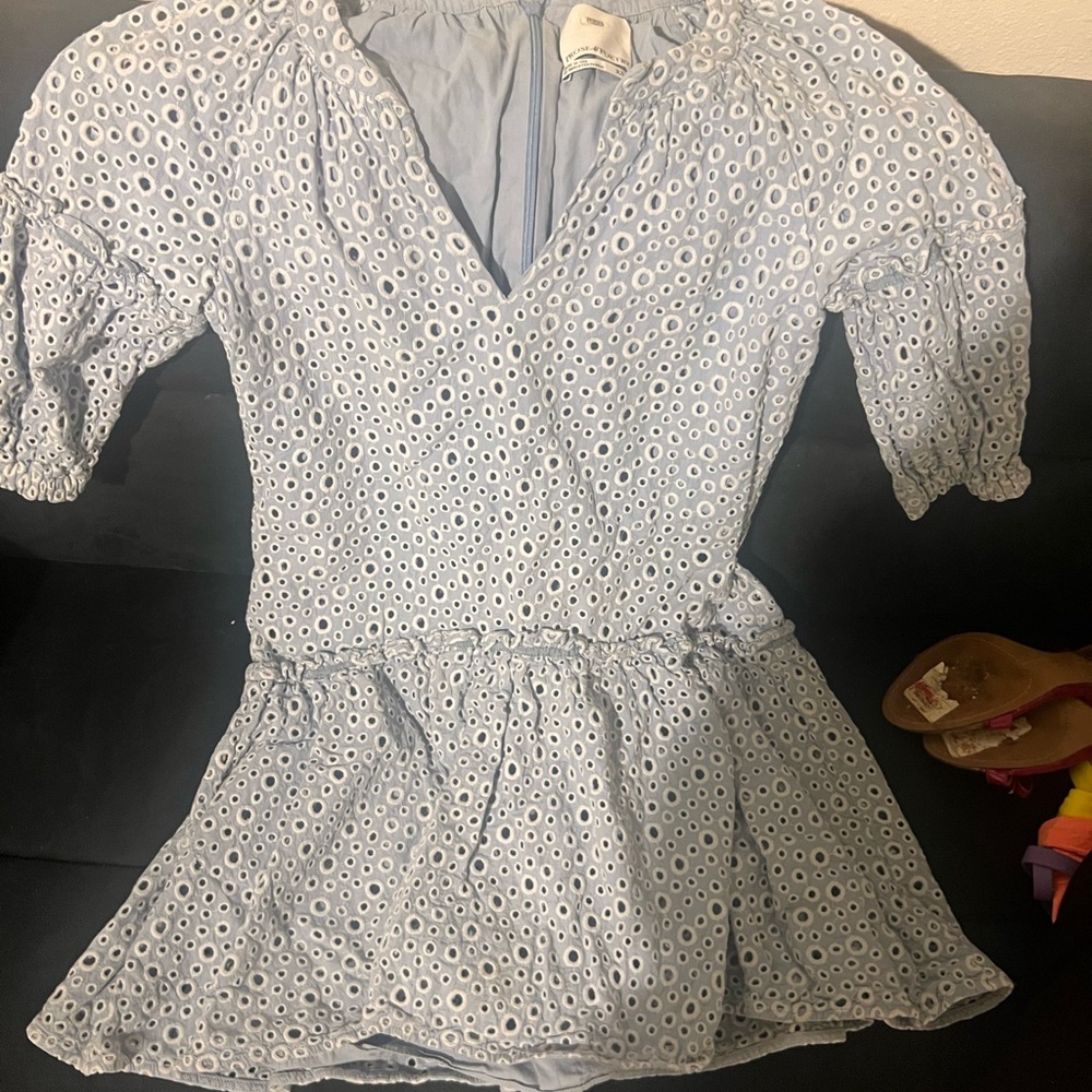 Short baby blue dress